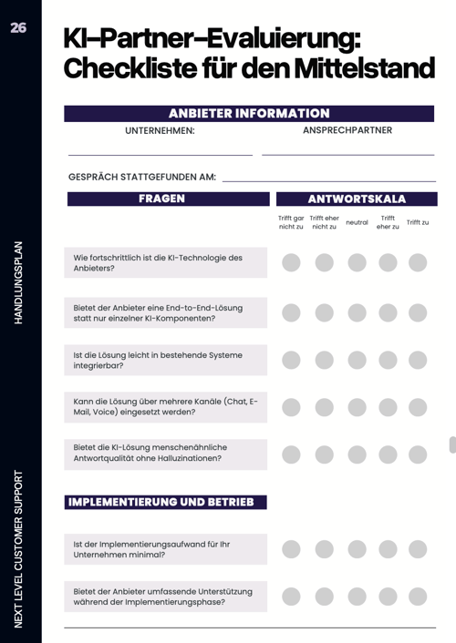 Checkliste